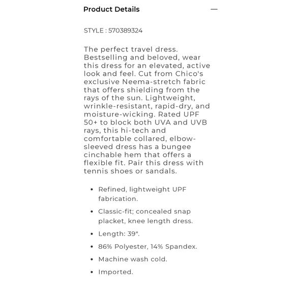 Chicos Zenergy cheetah print UPF bungee dress Size XL Travel Active Casual - Picture 6 of 15